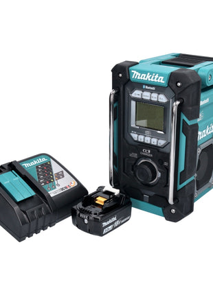 Makita DMR 301 RF1 akumulatorowy radiotelefon budowlany 12 V maks. - 18 V DAB / DAB+ / Bluetooth + 1x akumulator 3,0 Ah + ładowarka