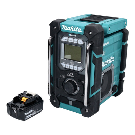 Makita DMR 301 T1 radio de chantier rechargeable 12 V max - 18 V DAB / DAB+ / Bluetooth + 1x batterie rechargeable 5,0 Ah - sans chargeur