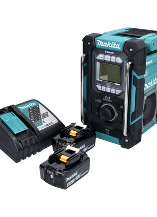 Makita DMR 301 RG akumulatorowe radio budowlane 12 V maks. - 18 V DAB / DAB+ / Bluetooth + 2x akumulator 6,0 Ah + ładowarka