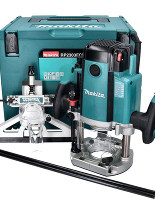 Makita RP 2303 FCXJ Oberfräse 2100 Watt 70 mm Hub + Anschlag + Makpac