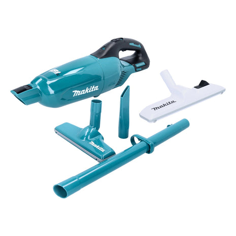 Aspirador inalámbrico Makita DCL 280 FZ 18 V sin escobillas + boquilla para suelos conmutable - sin batería, sin cargador