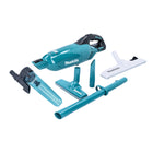 Aspirador inalámbrico Makita DCL 280 FZ 18 V sin escobillas + accesorio separador ciclónico + boquilla para suelos conmutable - sin batería, sin cargador