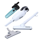 Aspirador inalámbrico Makita DCL 181 FZW 18 V blanco + accesorio separador de ciclón + boquilla de piso de conmutación - sin batería, sin cargador