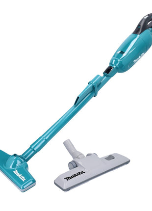 Aspirador inalámbrico Makita DCL 281 FZ 18 V sin escobillas + boquilla para suelos de alfombras - sin batería, sin cargador