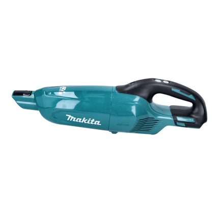Aspiratore a batteria Makita DCL 281 FZ 18 V brushless + accessorio separatore ciclonico + bocchetta per pavimenti in moquette - senza batteria, senza caricabatterie