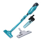 Aspiratore a batteria Makita DCL 281 FZ 18 V brushless + accessorio separatore ciclonico + bocchetta per pavimenti in moquette - senza batteria, senza caricabatterie