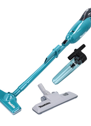 Makita DCL 281 FZ Akku Staubsauger 18 V Brushless + Zyklon Abscheidervorsatz + Teppich Bodendüse - ohne Akku, ohne Ladegerät