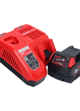 Milwaukee M18 FSAGV115XPDB-501 Akku Winkelschleifer 18 V 115 mm Brushless + 1x Akku 5,0 Ah + Ladegerät