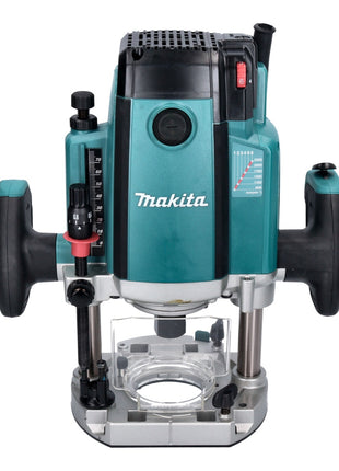 Makita RP 2303 FCXJ Oberfräse 2100 Watt 70 mm Hub + Anschlag + 15 tlg. Fräser Set + Makpac