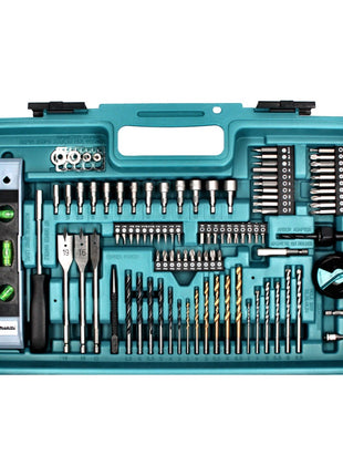 Makita DHP 456 SAX5 Akku Schlagbohrschrauber 18 V 50 Nm + 1x Akku 2,0 Ah + Ladegerät + 101 tlg. Zubehör Set + Koffer