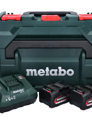 Metabo Set de base 2x bloc batterie Li-Power 18 V 4,0 Ah CAS Li-Ion + chargeur ASC 55 + metaBOX ( 685064000 )