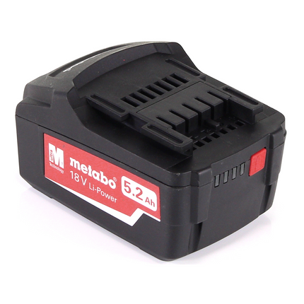 Set di batterie Metabo basic 18V con 2x batterie 5.2Ah + caricatore ASC 145 ( 685051380 )