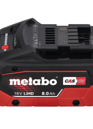 Podstawowy zestaw Metabo 2x akumulator Li-Power 18 V 8,0 Ah CAS Li-Ion ( 685131590 ) + ładowarka ASC 145 + metaBOX