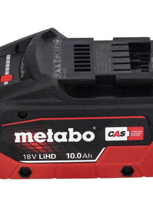 Metabo Basis Set 2x Li-Power Akkupack 18 V 10,0 Ah CAS Li-Ion Akku ( 685142590 ) + Ladegerät ASC 145 + metaBOX