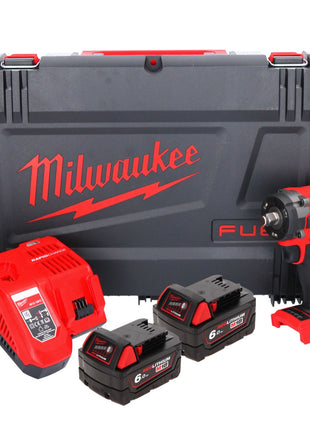 Clé à chocs sans fil Milwaukee M18 FIW2F12-602X 18 V 339 Nm 1/2" brushless + 2x batterie 6,0 Ah + chargeur + boîtier HD