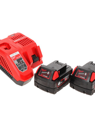 Milwaukee M18 FIW2F12-602X Akku Schlagschrauber 18 V 339 Nm 1/2" Brushless + 2x Akku 6,0 Ah + Ladegerät + HD Box