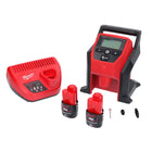 Kompresor akumulatorowy Milwaukee M12 BI-302C 12 V + 2x akumulator 3,0 Ah + ładowarka