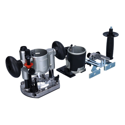 Makita RT 0702 CX2J Fresatrice multifunzione 710 W 6 / 8 mm + modulo fresa + modulo fresa per bordi + modulo fresa angolare + Makpac