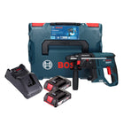 Bosch GBH 18V-21 Professional 18 V 2,0 J Brushless trapano a percussione a batteria + 2x batteria 2,0 Ah + caricabatterie + L-BOXX