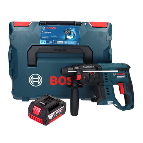 Bosch GBH 18V-21 Professional Marteau perforateur sans fil 18 V 2,0 J Brushless + 1x batterie 5,0 Ah + L-BOXX - sans chargeur