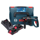 Bosch GBH 18V-21 Marteau perforateur sans fil professionnel 18 V 2.0 J Brushless + 2x accu ProCORE 4.0 Ah + chargeur + L-BOXX