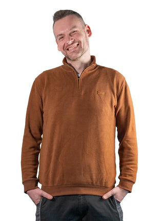 Toolbrothers Quarter-Zip Sweatshirt Casual Fit - AUTUMN COLLECTION Farbe Saffron Orange Größe M