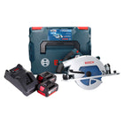 Sierra circular inalámbrica Bosch GKS 18V-68 GC Professional 18 V 190 mm Biturbo Brushless + 2x baterías 4,0 Ah + cargador + L-BOXX