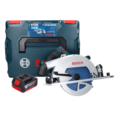 Bosch GKS 18V-68 GC Sega circolare professionale a batteria 18 V 190 mm Biturbo Brushless + 1x batteria ricaricabile 5,0 Ah + L-BOXX - senza caricabatterie