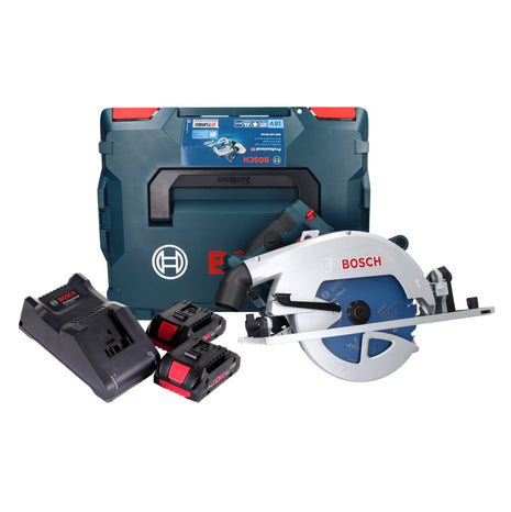 Scie circulaire sans fil Bosch GKS 18V-68 GC Professional 18 V 190 mm Biturbo brushless + 2x batterie ProCORE 4,0 Ah + chargeur + L-BOXX