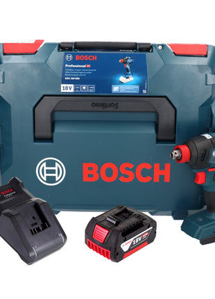 Bosch GDX 18V-200 Professional llave de impacto rotativa a batería 18 V 200 Nm sin escobillas + 1x batería 4,0 Ah + cargador + L-BOXX