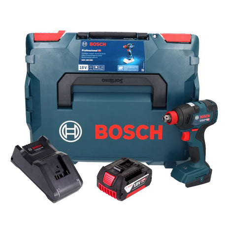 Bosch GDX 18V-200 Professional llave de impacto rotativa a batería 18 V 200 Nm sin escobillas + 1x batería 4,0 Ah + cargador + L-BOXX