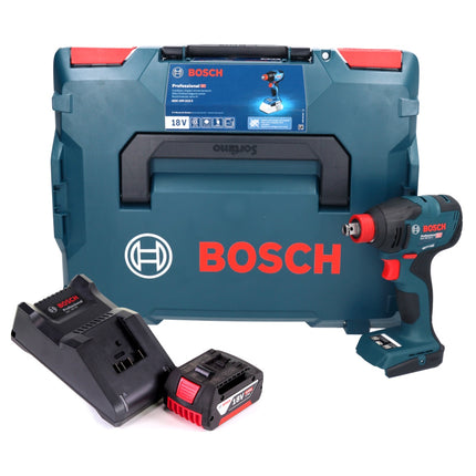 Bosch GDX 18V-210 C Professional Akku Drehschlagschrauber 18 V 210 Nm Brushless + 1x Akku 4,0 Ah + Ladegerät + Connectivity Modul + L-Boxx