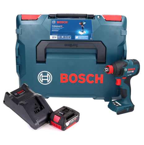 Bosch GDX 18V-210 C Profesjonalny akumulatorowy klucz udarowy 18 V 210 Nm bezszczotkowy + 1x akumulator 4,0 Ah + ładowarka + moduł łączności + L-Boxx