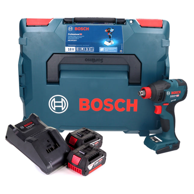 Avvitatore a impatto a batteria Bosch GDX 18V-210 C Professional 18 V 210 Nm Brushless + 2x batteria 4,0 Ah + caricabatteria + modulo di connettività + L-Boxx