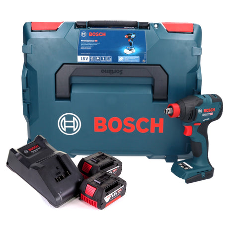 Bosch GDX 18V-210 C Professional Clé à chocs rotative sans fil 18 V 210 Nm sans balais + 2x batterie 4,0 Ah + chargeur + module de connectivité + L-Boxx