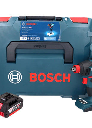 Bosch GDX 18V-210 C Atornillador de impacto inalámbrico profesional 18 V 210 Nm sin escobillas + 1x batería 5,0 Ah + módulo de conectividad + L-Boxx - sin cargador