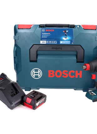 Clé à chocs rotative sans fil Bosch GDX 18V-210 C Professional 18 V 210 Nm sans balais + 1x batterie 5,0 Ah + chargeur + module de connectivité + L-Boxx