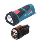 Bosch GLI 12V-80 Professional Akku Lampe 12 V 80 Lumen + 1x Akku 2,0 Ah - ohne Ladegerät