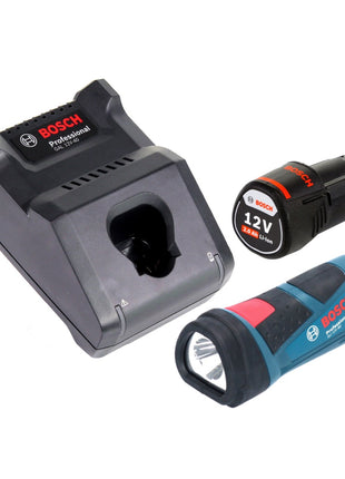 Bosch GLI 12V-80 Professional Akku Lampe 12 V 80 Lumen + 1x Akku 2,0 Ah + Ladegerät