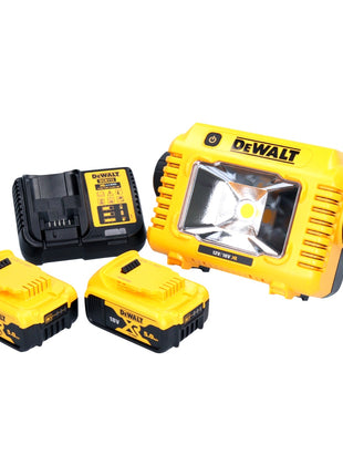 DeWalt DCL 077 P2 Akku LED Arbeitsstrahler 12 V 18 V 2000 lm IP54 + 2x Akku 5,0 Ah + Ladegerät