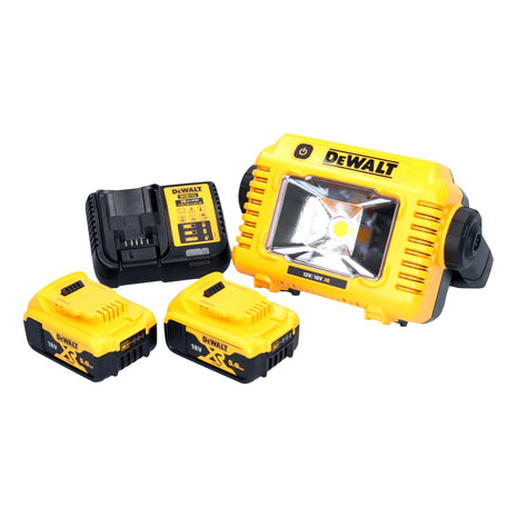 DeWalt DCL 077 P2 Akku LED Arbeitsstrahler 12 V 18 V 2000 lm IP54 + 2x Akku 5,0 Ah + Ladegerät