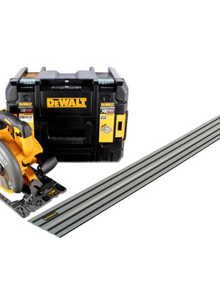 Sierra circular inalámbrica DeWalt DCS 576 NT 54 V FlexVolt 190 mm + riel guía + T-STAK - sin batería, sin cargador