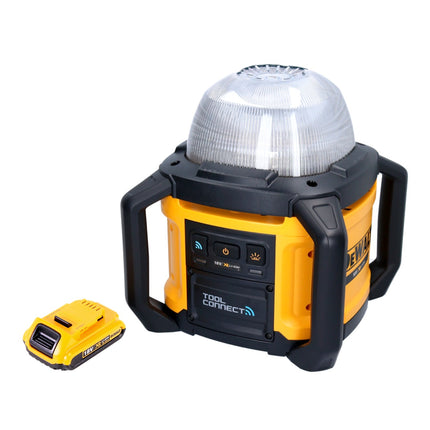 DeWalt DCL 074 Faro da cantiere ricaricabile 18 V 5000 lm 4000 Kelvin + 1x batteria ricaricabile 2,0 Ah - senza caricabatterie