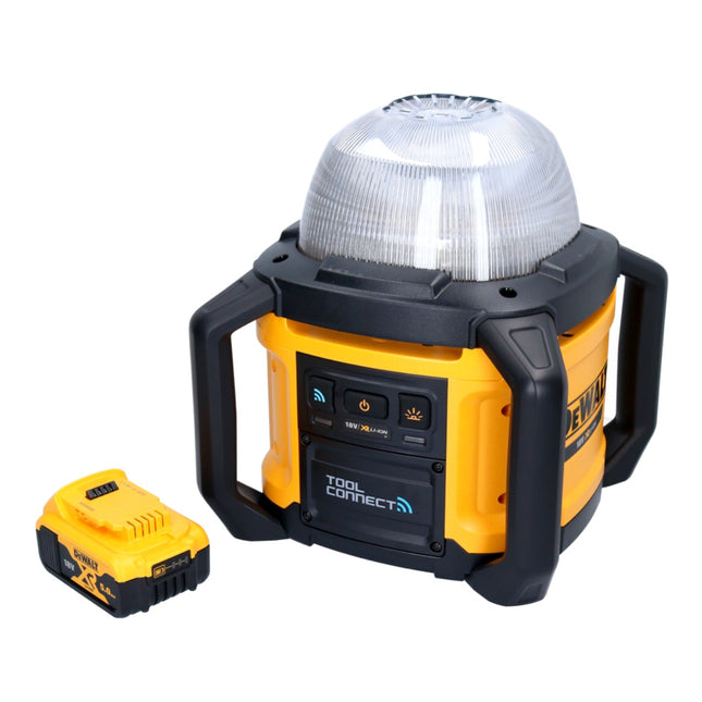 DeWalt DCL 074 Faro da cantiere ricaricabile 18 V 5000 lm 4000 Kelvin + 1x batteria ricaricabile 5,0 Ah - senza caricabatterie