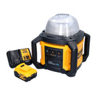 DeWalt DCL 074 P1 Akumulatorowy reflektor budowlany 18 V 5000 lm 4000 kelwinów + 1x akumulator 5,0 Ah + ładowarka