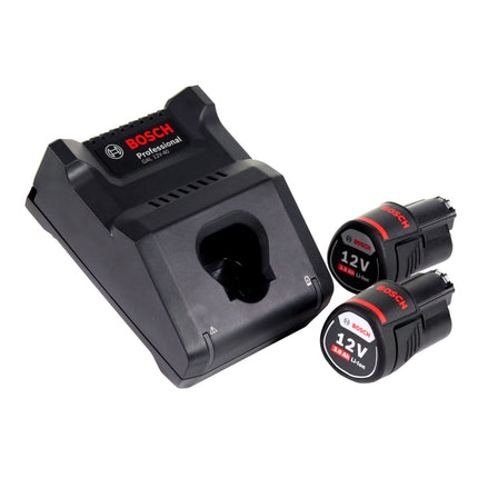 Bosch GOP 12V-28 Professional Starlock Brushless Cordless Sander Cutter + 2x 3.0 Ah Batterie + Caricabatterie