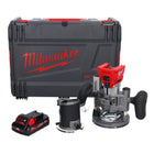 Router a batteria Milwaukee M18 FTR-301X 18 V brushless + 1x batteria 3,0 Ah + moduli router + scatola HD - senza caricabatterie