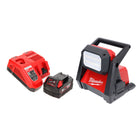 Milwaukee M18 HOAL-601FC foco de construcción con batería LED 18 V 4000 lm + 1x batería 6,0 Ah + cargador