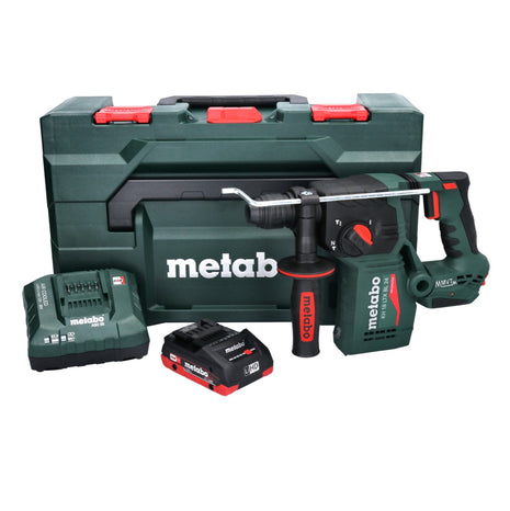 Metabo KH 18 LTX BL 24 akumulatorowa wiertarko-wkrętarka udarowa 18 V 2,2 J SDS Plus Brushless + 1x akumulator 4,0 Ah + ładowarka + metaBOX