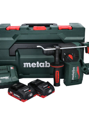 Metabo KH 18 LTX BL 24 Akku Bohrhammer 18 V 2,2 J SDS Plus Brushless ( 601713800 ) + 2x Akku 4,0 Ah + Ladegerät + metaBOX